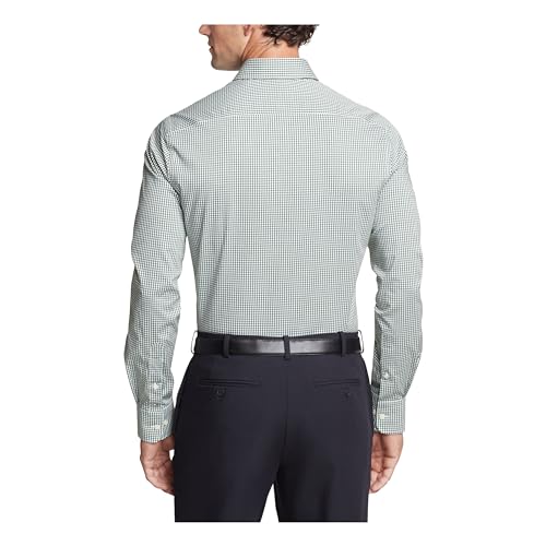 Tommy Hilfiger Men's Dress Shirt Regular Fit Stretch Twill Light Blue