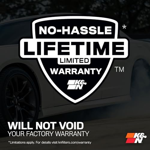 K&N Cold Air Intake System: High-Flow Air Filter, Increase Performance & Acceleration: Compatible with 2016-2020 CHEVROLET: Camaro SS, 57-3092