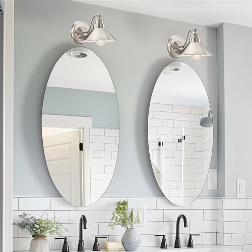 Kira Home Welton 8.5" Modern Industrial Wall Sconce, Brushed Nickel Finish