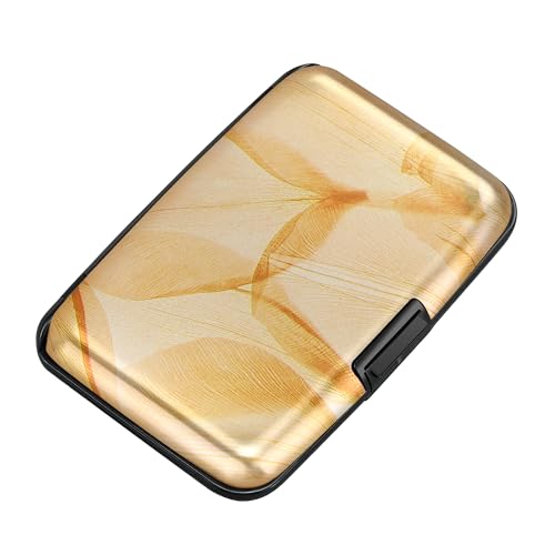ELFISH Mini RFID Aluminum Wallet Credit Cards Holder Business Card Case Metal ID Case for Men Women(Little Butterflies)