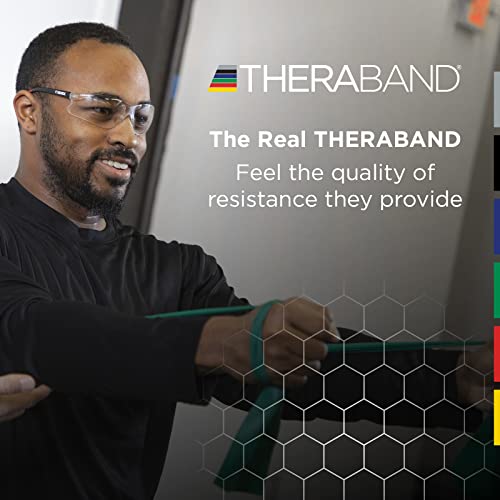 THERABAND Resistance Bands, 6 Yard Roll Professional Latex Elastic Band For Upper & Lower Body, Core Exercise, Physical Therapy, Pilates, Home Workouts, Rehab, Black, Special Heavy, Advanced Level 1
