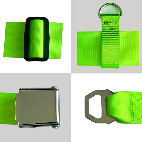 Zhangrui Car Seat Strap for Luggage - Car Seat Travel Straps - Car Seat Suitcase Luggage Strap for Airport - High Strength Belt (Green)