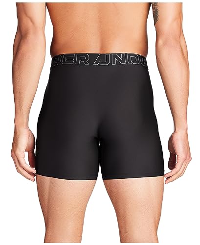 UA Performance Tech Mesh Boxerjock 6in 3 Pack, Black Solid - Core 3 Pack, MD