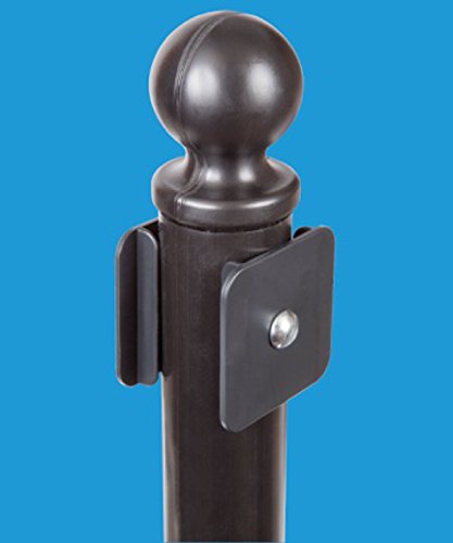 Tip'n Roll Portable Sign Pole - Black 60". With easy grab finial and wheels.