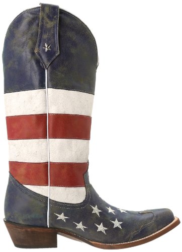 Roper Womens Americana Boot, Red, 11 B