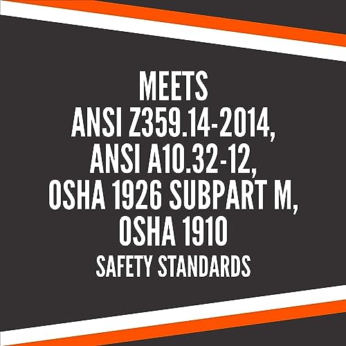 Malta Dynamics Pygmy Hog Web Self Retracting Lifeline – Fall Protection Retractable Safety Lanyard with Connector Kit and Rebar Hook, OSHA Compliant & ANSI Compliant (6 Foot)