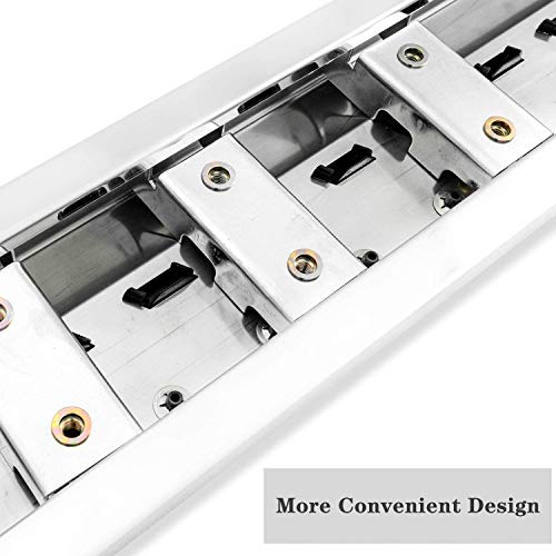 COMNOVA Side Step Nerf Bar Running Board Replacement for Ford F-150 Crew Cab 04-14(4 Full Size Door),6 Inch Step Pad Design,OE Style (Black Powder-Coating).