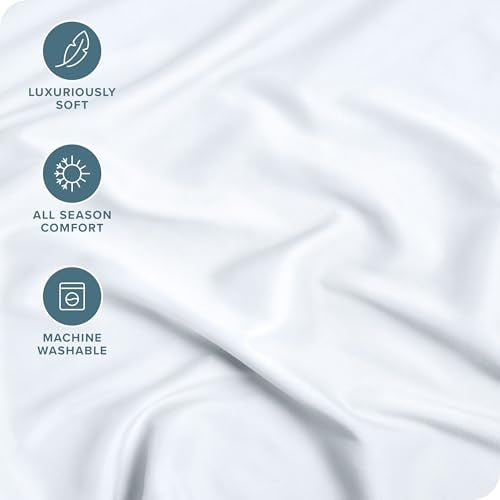 Bare Home Fitted Bottom Sheet Twin XL Size - Premium 1800 Microfiber - Ultra-Soft Hotel Luxury - Deep Pocket - Durable and Long Lasting (Twin XL, Aqua)