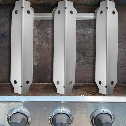 AJinTeby Grill Replacement Parts for Dyna Glo DGC310CNP-D, DGC310BNP-D, DGC310RNP-D Grill Models, Stainless Steel Grill Heat Plate, Heat Shields, Burner Cover for Dyna-Glo 3-Burner Grills, 3 Pack