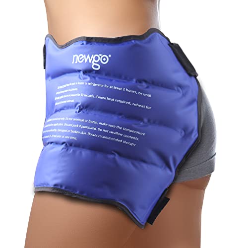 NEWGO Ice Pack for Hip Replacement Surgery, Gel Cold Pack Hip Ice Wrap for Hip Bursitis, Sciatica, Flexor Pain, Inflammation, Swelling - Blue