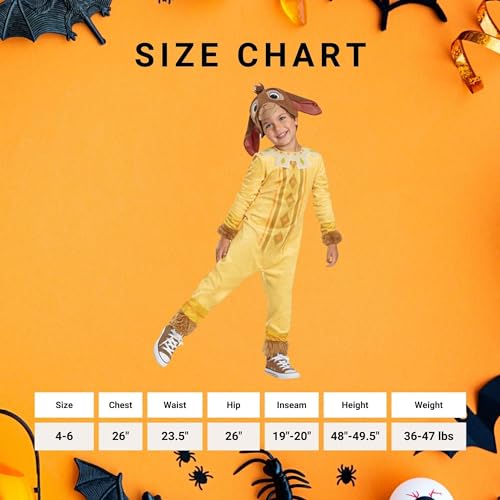 Valentino Toddler Costume, Official Disney Wish Costume with Attached Tail and Hood