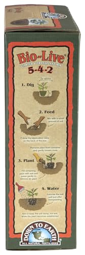 Down to Earth Organic Bio-Live Fertilizer Mix 5-4-2, 5 lb