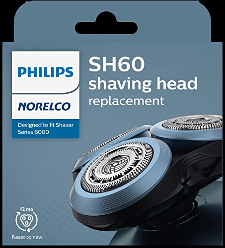 Philips Norelco Genuine SH60/72 Shaving Heads Compatible with Norelco Shaver Series 6000