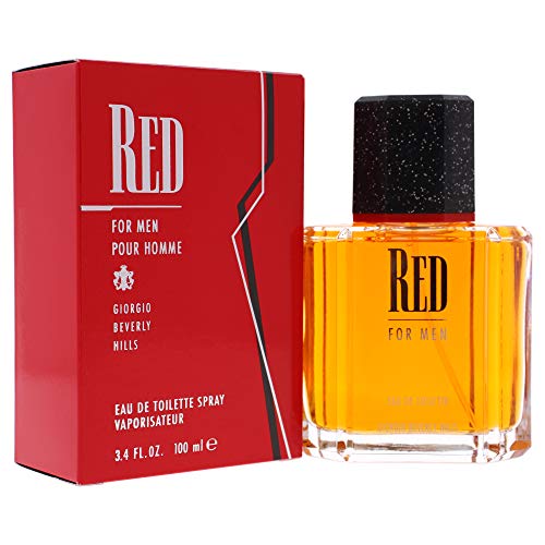 Red By GIORGIO BEVERLY HILLS FOR MEN 3.4 oz Eau De Toilette Spray