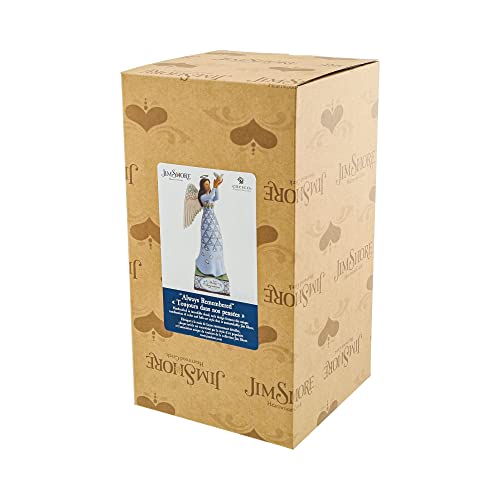 Enesco Jim Shore Heartwood Creek Always Remembered Bereavement Angel Figurine, 9.25 Inch, Multicolor