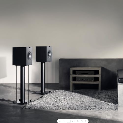 KEF Q350 Bookshelf Speakers - Pair (Black)