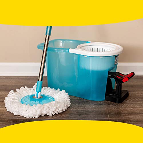 Hurricane Spin Mop Replacement Mop Heads for As Seen On TV Mop & Bucket Cleaning System by BulbHead, Spin Away Germy, Dirty Water - Super-Absorbent Microfiber Mop Head Holds 10X Weight — 1-Pack