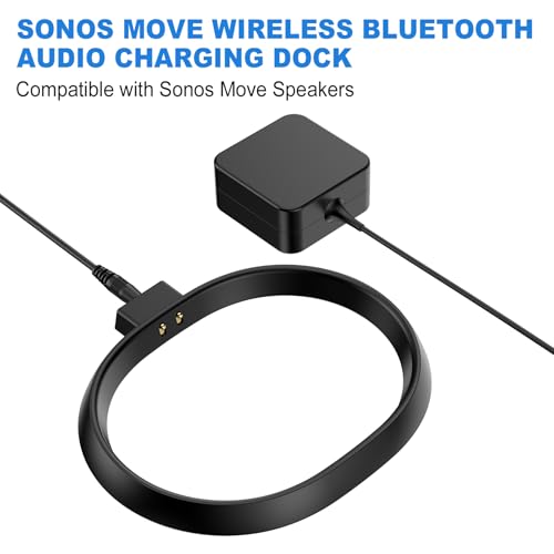 Soarking Charging base for Sonos Move Gen 2nd and 1st with 45W Adapter(Black)