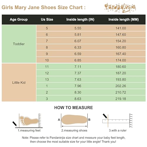 PANDANINJIA Girls Toddler/Little Kid Megan Dress Flats Shoes Pearls Bow Flower Girl Ballet Flat Mary Jane (Red Silk, 6 M US Toddler)