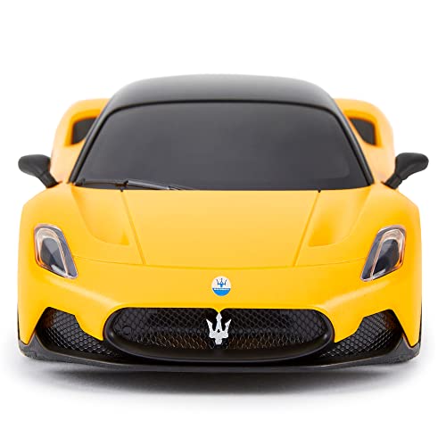 1:24 Scale Officially Licensed RC Maserati MC20, Yellow Sport Racing Hobby Toy Car Model Vehicle for Boys Girls and Adults Gift