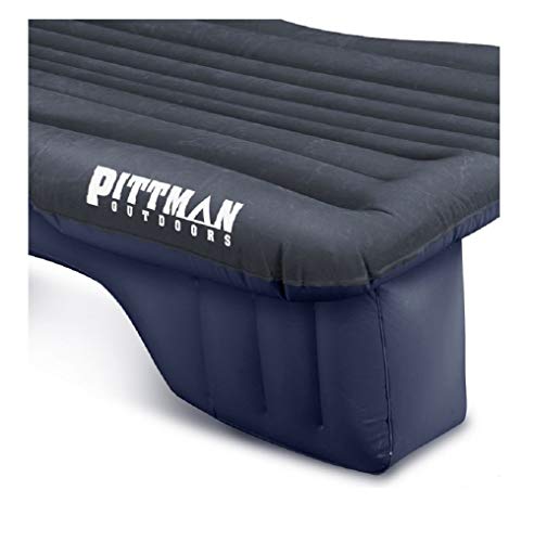 Pittman Outdoors AirBedz Inflatable PVC Rear Seat Air Mattress, Black - Mid-Size Fits Jeeps, Car, SUV’s & Mid-Size Trucks, Comes with Portable DC Air Pump