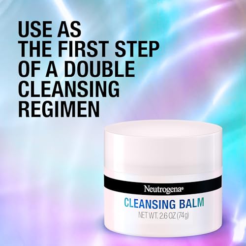 Neutrogena Makeup Melting Cleansing Balm, Face Cleansing Balm to Gently Melt Away Dirt, Oil, Makeup & Waterproof Mascara Leaving Skin Soft & Conditioned, Fragrance- & Paraben-Free, 2.6 oz