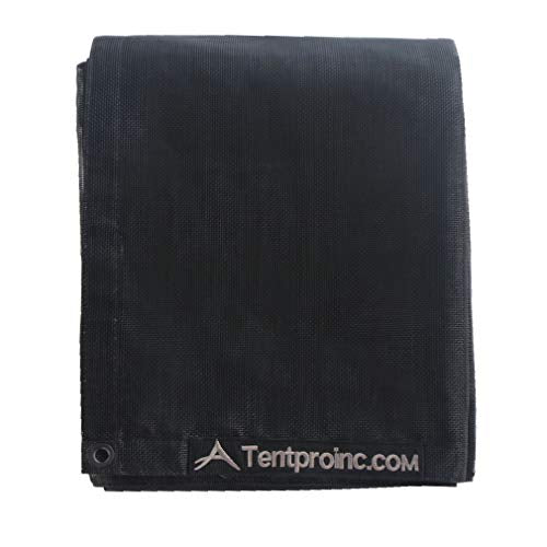 Leaveshade Dump Truck Mesh Tarp 8'X18'-Tentproinc Heavy Duty Cover with 6'' Pocket, No Rust Thicker Copper Eyelets, Reinforced Double Stitch Webbing Ripping Tearing Stop, Zip Bag Packed