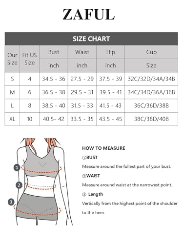 ZAFUL Swim Suits for Women 2024 V Neck Bikini Set High Waisted Full Coverage Swimsuits Tummy Control 2 Piece Bikini Set Purple