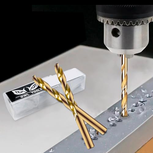 Owl Tools 21/64" Cobalt Drill Bits - 3 Pack - 4 5/8" Length - M35 Cobalt Drill Bits with Storage Case - Perfect Drill Bits for Metal, Hardened & Stainless Steel, Cast Iron, and More!