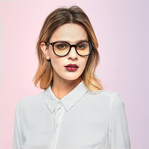 3 Pack Reading Glasses Spring Hinge Stylish Readers Black/Tortoise for Men and Women (Multicolor, 4.00)Medium