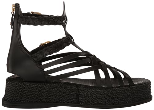 Sam Edelman Nicki Gladiator Sandal Black Leather 10 Medium