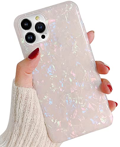 J.west Case for iPhone 13 Pro Case 6.1 inch,Sparkle Opal Glitter Translucent Clear Soft TPU Slim Fit Protective Phone Cover Case for Women Girls Colorful