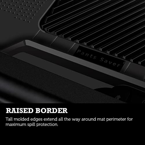 PantsSaver Custom Fit Floor Mats for Jeep Grand Wagoneer 2022-2023 All Weather Protection -4 Piece Set (Black)- High Raised Border Protection Great for Catching Spills