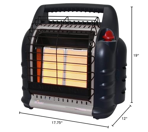 Mr. Heater F274830 MH18BRV Big Buddy Grey Indoor-Safe Portable RV Propane Heater (4,000 , 9,000 and 18,000 BTU)