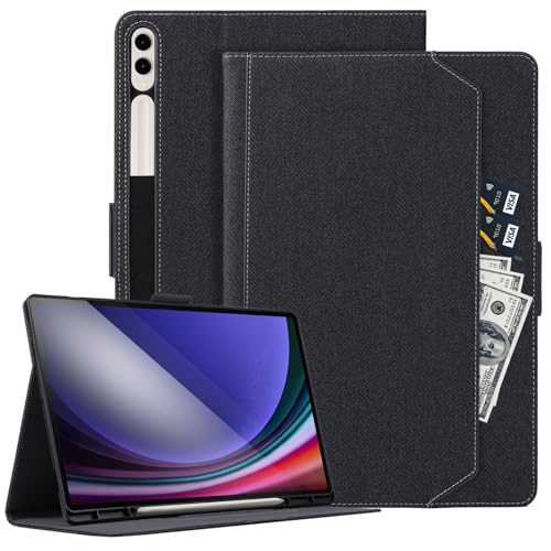 KUAELEN Case for Samsung Galaxy Tab S9 Plus 12.4 Inch 2023 with S Pen Holder (SM-X810/X816B/X818U),Blue