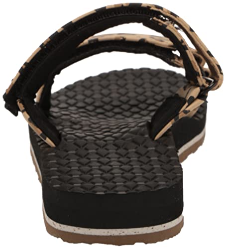 Volcom Women's ECO Recliner Slide Sandal, Leopard, 5