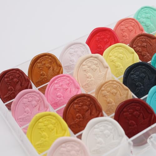 Grey Blue Sealing Wax Sticks, ONWINPOR 20 Pieces Glue Gun Gray Blue Wax Seal Sticks Wax Stamp, Easy Melting Wax Seal Sticks for 0.43'' Glue Gun Wax Sealing Sticks (20, Grey Blue)
