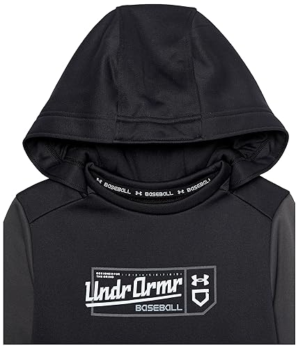 Under Armour boys Baseball Graphic Hoodie 23, (001) Black/Jet Gray/White, X-Small