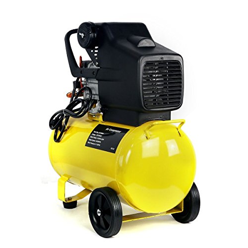 Stark USA 3.5HP 10 Gallons Air Compressor Tank Ultra Quiet Horizontal Tank Adjustable Pressure Ideal for DIY, Home & Garage Applications, 8.37 CFM