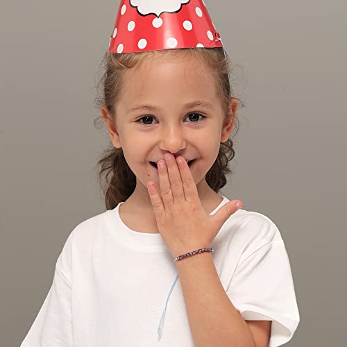 Monily 7th Birthday Bracelets - Happy Birthday Gifts for 7 Year Old Girls