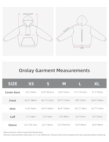 Orolay Women's Half Zip Sweatshirt - Long Sleeve Cropped Pullover Tops 2024 Trendy Clothes with Pocket Black X-Small