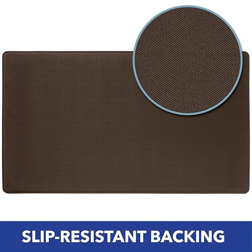 SoHome Cozy Living Anti Fatigue Mat Kitchen Mat Non Slip Stain Resistant Easy Clean 1/2 Inch Thick Kitchen Floor Mats, Damask Blue 18" x 30"