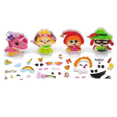 Rainbow Loom: Loomies Food Figurines - 4 Character Rubber Band Kit - Create 4 Food Themed Characters, DIY Craft Kit, Great for Parties, Kids Ages 7+