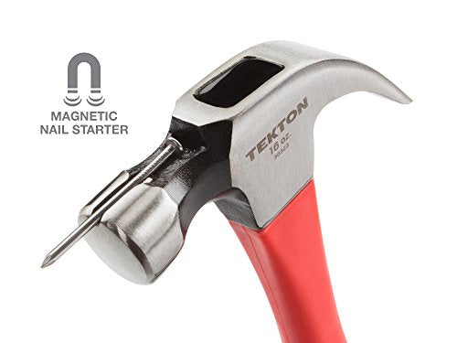TEKTON 16 oz. Hickory Handle Magnetic Head Claw Hammer | 30303