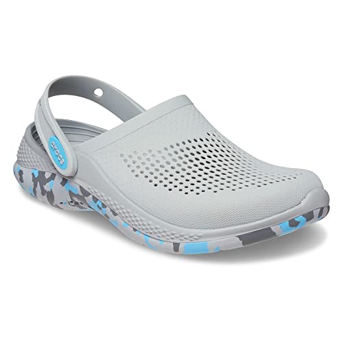 Crocs Unisex LiteRide 360 Clogs, Light Grey/Slate Grey, 10 Men/12 Women