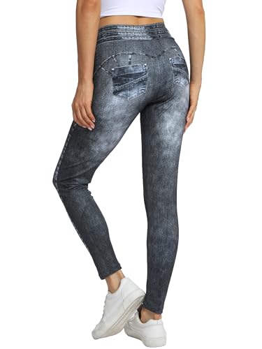 Rrosseyz Yoga Legging Pants for Women- High Waist Athletic Lounge Pants for Workout and Running(Black,S)