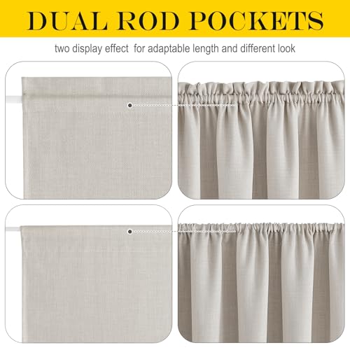 NICETOWN French Door Curtains Privacy Blackout Door Curtains, 26 X 72 Inch Room Darkening Curtains for Glass Window, Thermal Insulated Door Shade for Bedroom, 1 Panel, Greyish Green