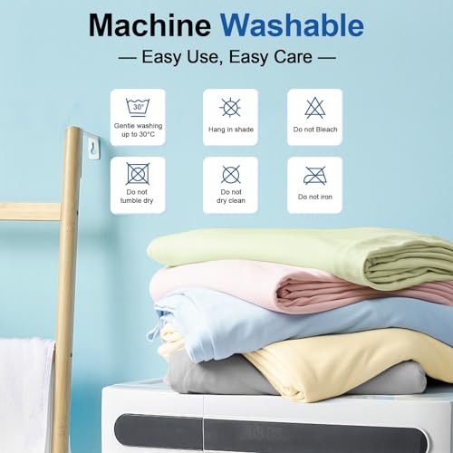 PHF Reversible Double Cooling Blanket Throw Size,Soft Arc-Chill Q-Max>0.5 Thin Summer Single Layer for Hot Sleepers,Breathable Lightweight Portable Silky for Home Office Travel Car,Alabaster Gleam
