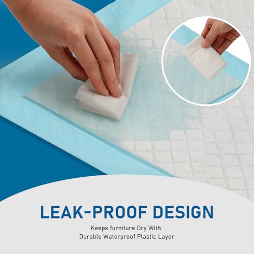 30"X 36" Super Absorbency Disposable Underpads with Adhesive Strips Adults Bed Pads & Puppy Pads, Dog Pee Pads Extra Large (20 Count)