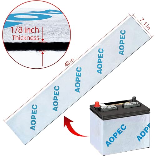 AOPEC Battery Insulation Kit (Fits Most Top And Side Mount Batteries, 40"x7") 1pc